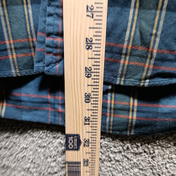 Ralph Lauren Men’s Blue Plaid Button Down Shirt Size Large - Picture 6 of 6